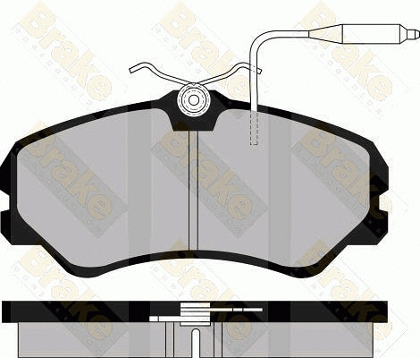 Kit de plaquettes de frein, frein à disque Brake ENGINEERING PA520