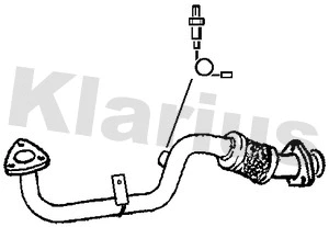 Tuyau d'échappement KLARIUS 301404