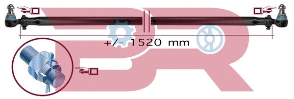 Barre de connexion BOTTO RICAMBI BRST6943