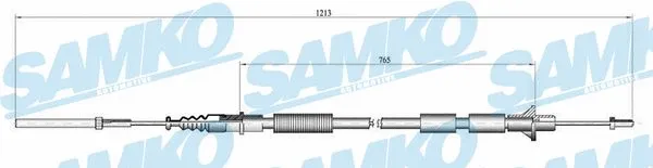 Tirette à câble, commande d'embrayage SAMKO C0130C