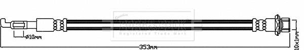 Flexible de frein BORG & BECK BBH8256