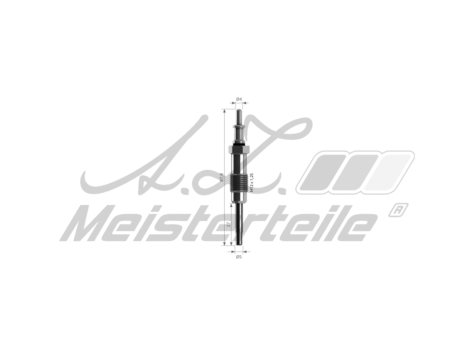 Bougie de préchauffage A.Z. Meisterteile AZMT-49-040-1068