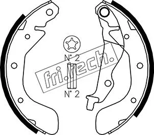 Jeu de mâchoires de frein fri.tech. 1027.005