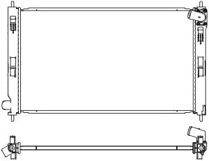 Radiateur, refroidissement du moteur SAKURA Automotive 3321-8503