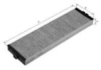 Filtre, air de l'habitacle UNIFLUX FILTERS XCK197