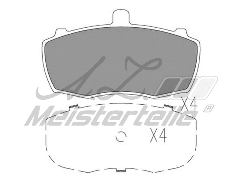 Kit de plaquettes de frein, frein à disque A.Z. Meisterteile AZMT-44-022-1824