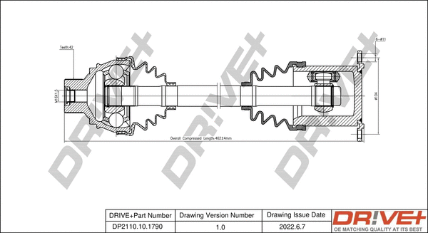 Arbre de transmission Dr!ve+ DP2110.10.1790
