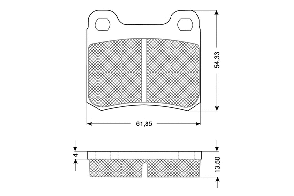 Kit de plaquettes de frein, frein à disque PROCODIS FRANCE PF1037