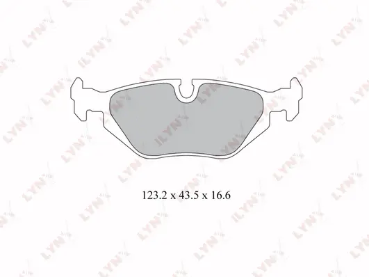 Kit de plaquettes de frein, frein à disque LYNXAUTO BD-1407