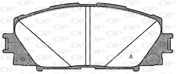 Kit de plaquettes de frein, frein à disque OPEN PARTS BPA1224.10