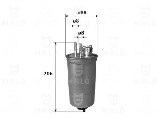 Filtre à carburant AKRON-MALÒ 1520171