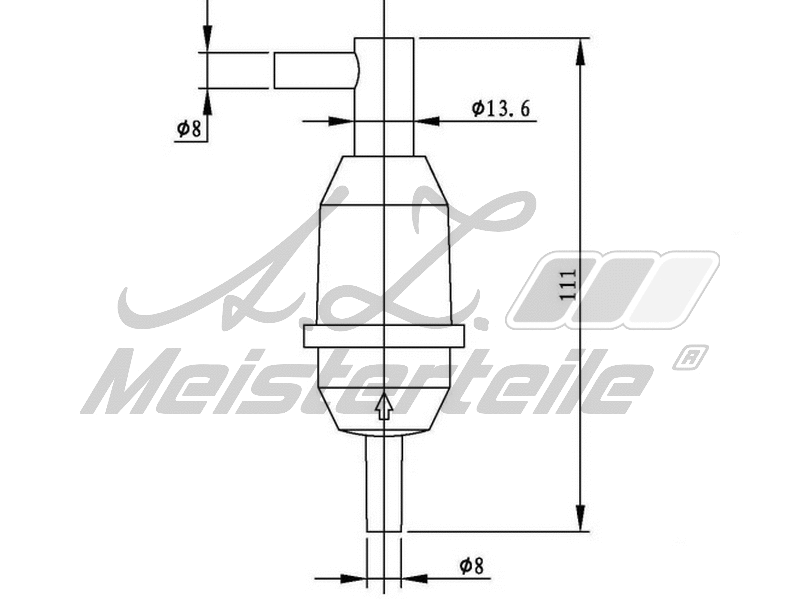 Filtre à carburant A.Z. Meisterteile AZMT-41-020-1420