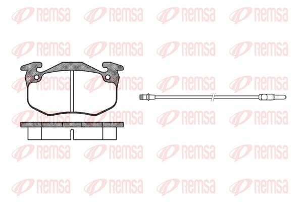 Kit de plaquettes de frein, frein à disque REMSA 0144.12
