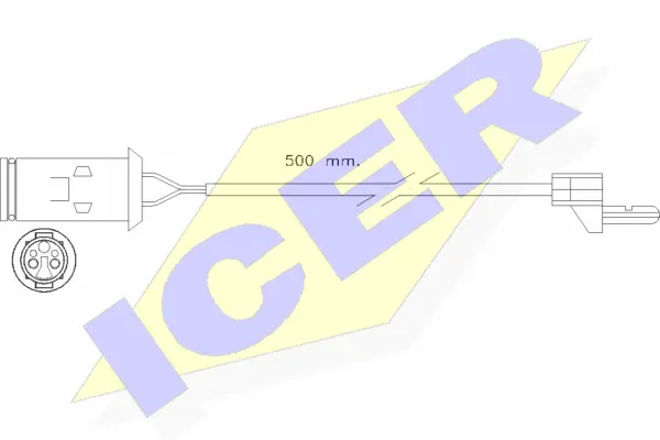 Contact d'avertissement, usure des plaquettes de frein ICER 610222 E C