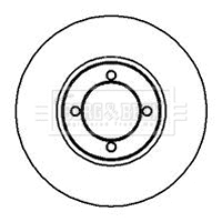 Disque de frein BORG & BECK BBD4860
