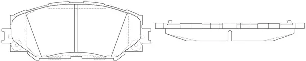 Kit de plaquettes de frein, frein à disque SB BP21524