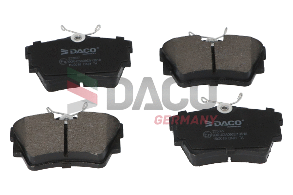 Kit de plaquettes de frein, frein à disque DACO Germany 323627