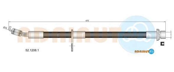 Flexible de frein ADRIAUTO 52.1208.1
