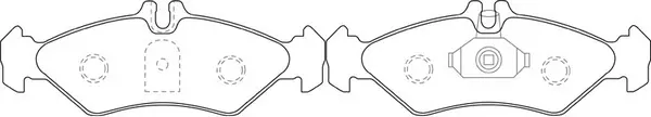 Kit de plaquettes de frein, frein à disque SB BP31168W