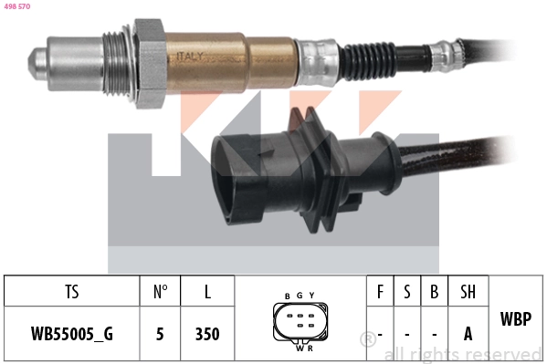Sonde lambda KW 498 570