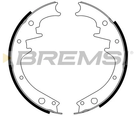 Jeu de mâchoires de frein BREMSI GF0422