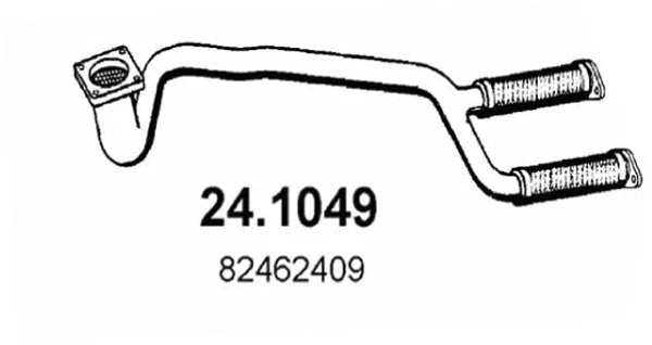 Tuyau d'échappement ASSO 24.1049