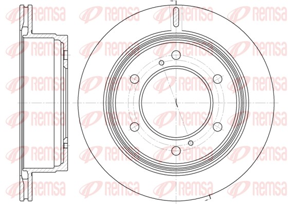 Disque de frein REMSA 61929.10
