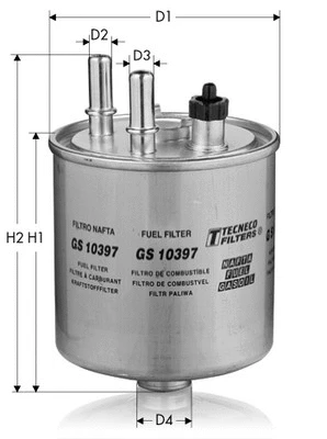 Filtre à carburant TECNECO FILTERS GS10397