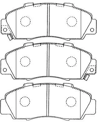 Kit de plaquettes de frein, frein à disque AISIN C1N018