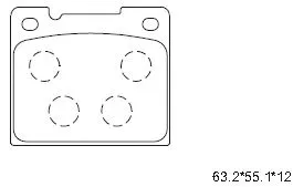 Kit de plaquettes de frein, frein à disque ASIMCO KD7568