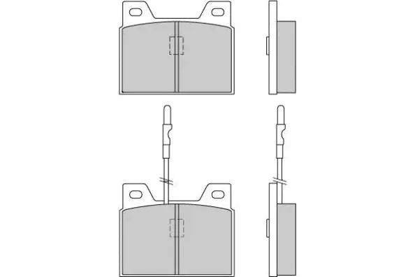 Kit de plaquettes de frein, frein à disque E.T.F. 12-0066