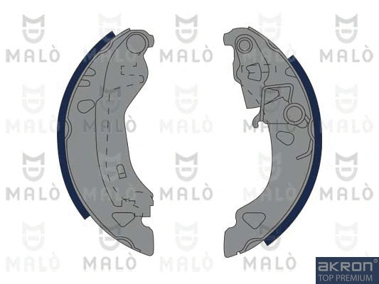 Jeu de mâchoires de frein AKRON-MALÒ 1390065