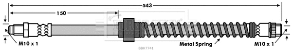 Flexible de frein BORG & BECK BBH7741