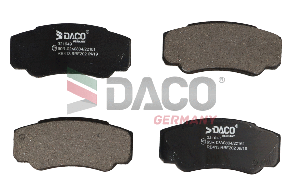 Kit de plaquettes de frein, frein à disque DACO Germany 321949