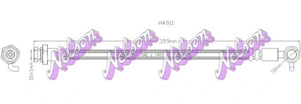Flexible de frein KAWE H4911