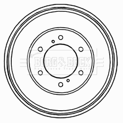 Tambour de frein BORG & BECK BBR7200