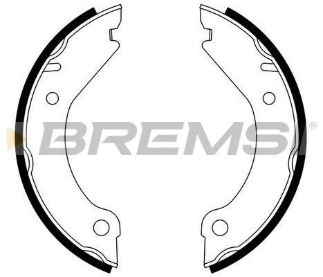 Jeu de mâchoires de frein, frein de stationnement BREMSI GF0603