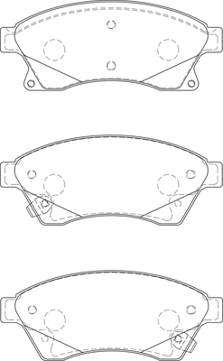 Kit de plaquettes de frein, frein à disque Omnicraft 2135022