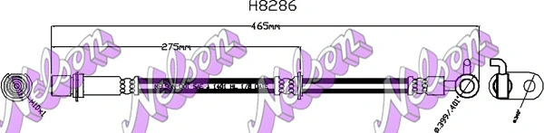 Flexible de frein KAWE H8286