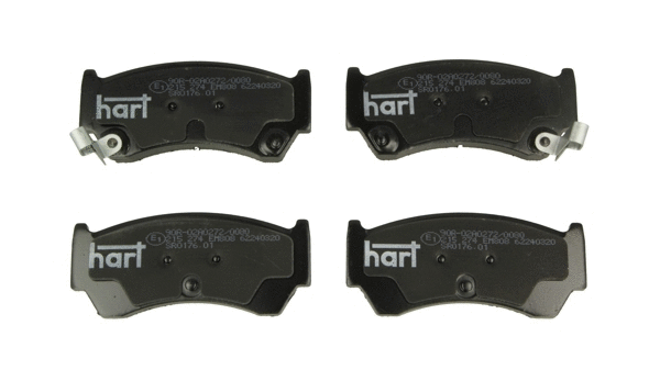 Kit de plaquettes de frein, frein à disque HART 215 274