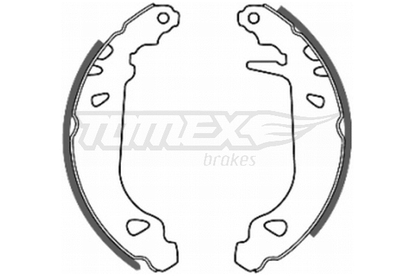 Jeu de mâchoires de frein TOMEX Brakes TX 20-45