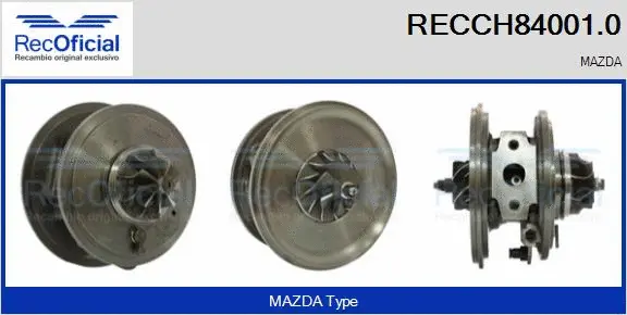 Groupe carter, turbocompresseur RECOFICIAL RECCH84001.0