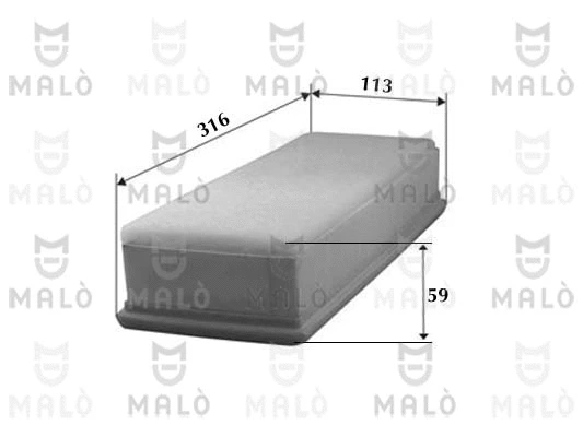 Filtre à air AKRON-MALÒ 1500017