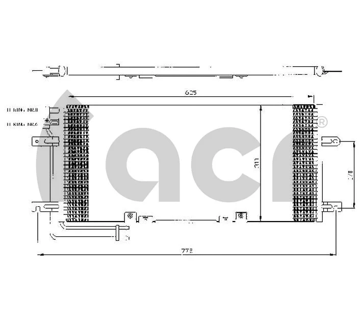 Condenseur, climatisation ACR 300485