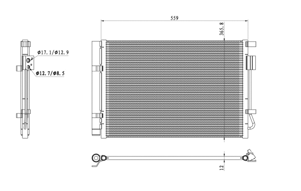 Condenseur, climatisation NRF 350496