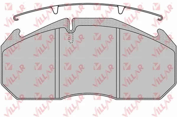 Kit de plaquettes de frein, frein à disque VILLAR 626.1162