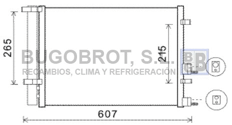 Condenseur, climatisation BUGOBROT 62-HY5244