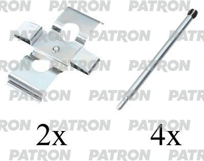 Kit d'accessoires, plaquette de frein à disque PATRON PSRK1208