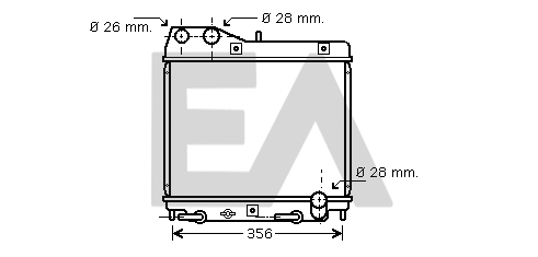 Radiateur, refroidissement du moteur EACLIMA 31R26044
