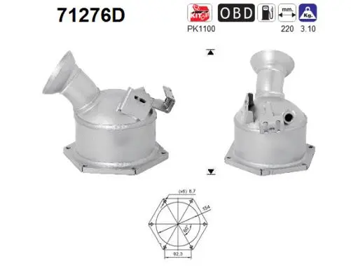 Catalyseur AS 71276D